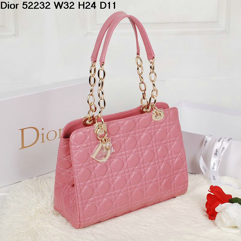 dior soft tote lambskin 52232 pink